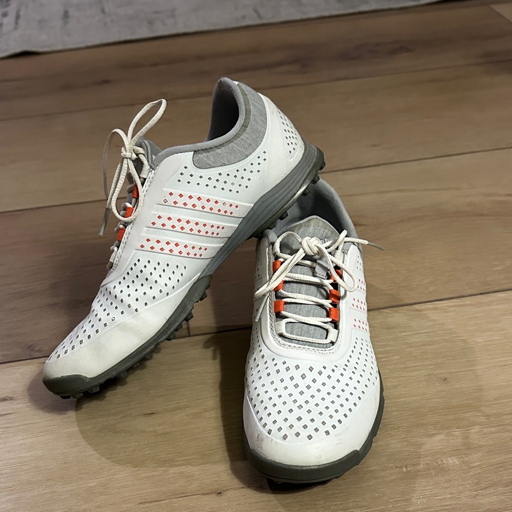 adidas White and Orange Women's golf shoes size 6.5